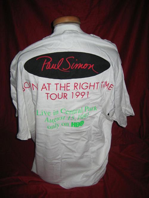 Paul Simon Born At The Right Time US Promo t-shirt (273027)